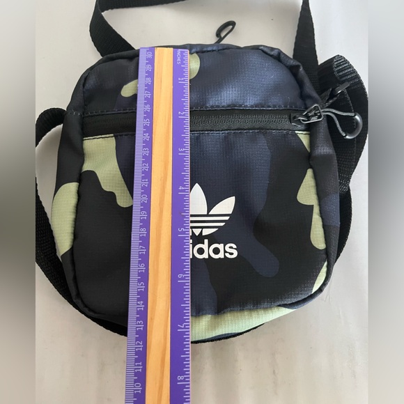 Adidas Women's Camouflage Crossbody Bag - Black and Green - Picture 7 of 9